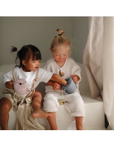 Taza para snack silicona solid powder blue 2