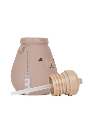 Botella silicona teddy blush