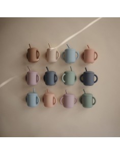 Taza didáctica+pajita silicona solid tradewinds 2