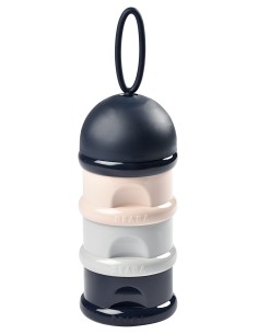 Caja dosificadora 3 compartimentos - azul oscuro/ gris/ rosa