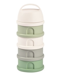 Caja dosificadora 4 compartimentos - verde/algodón 2