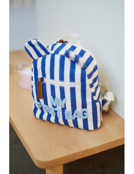 Mochila niños my first bag blue stripes
