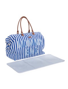 Mommy bag rayas azul 2