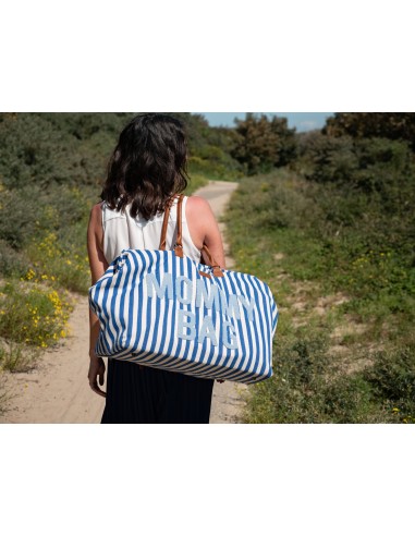 Mommy bag rayas azul
