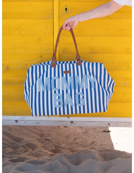 Mommy bag rayas azul