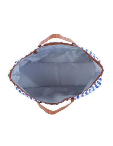Family bag rayas azul