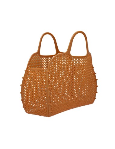Bolso plástico retro vintage sand