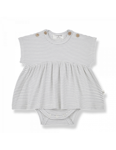 Vestido con body incorporado Lena smoky-ivory