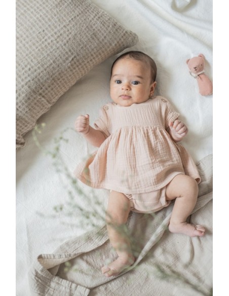 Vestido con body incorporado Candela nude