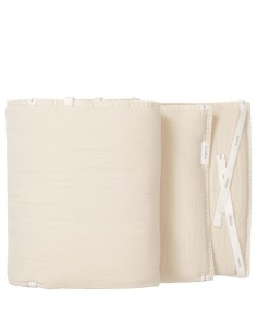 Protector de cuna warm white