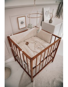 Protector de cuna warm white 2