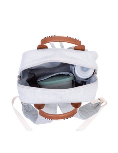 Mochila miniclub signature canvas offwhite 2