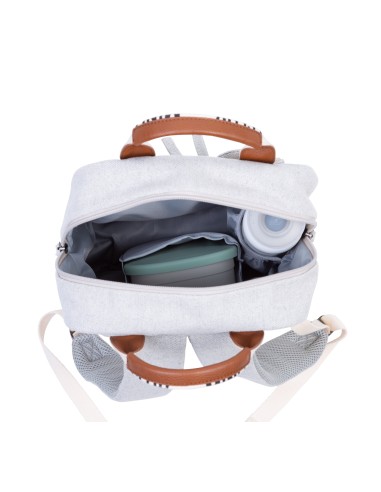 Mochila miniclub signature canvas offwhite