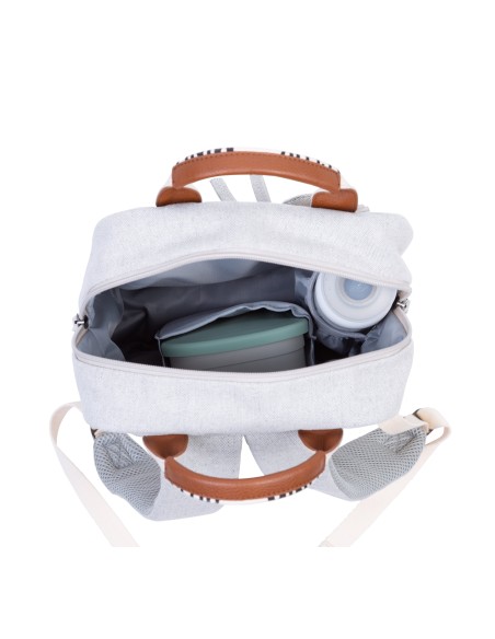 Mochila miniclub signature canvas offwhite