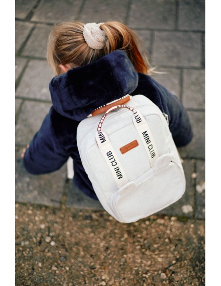 Mochila miniclub signature canvas offwhite