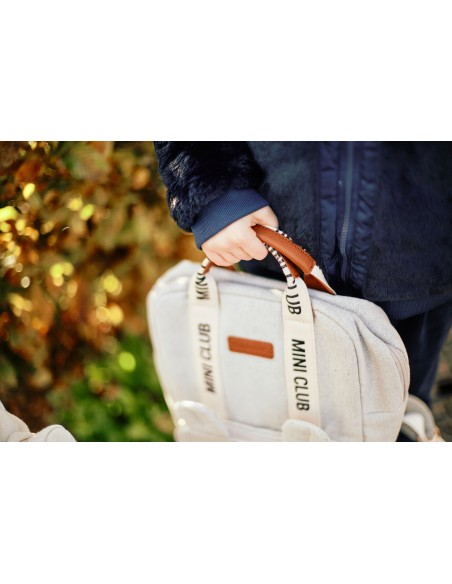 Mochila miniclub signature canvas offwhite