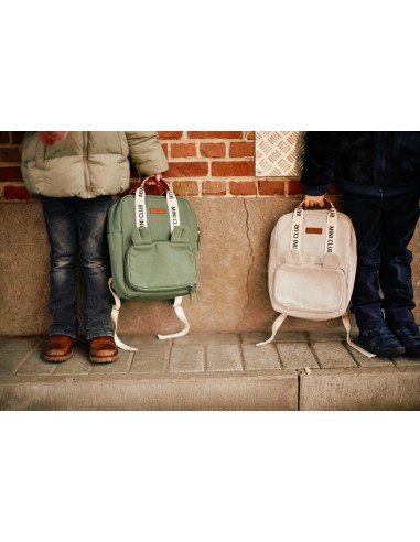 Mochila miniclub signature canvas offwhite