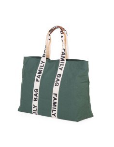 Family bag signature canvas verde 2