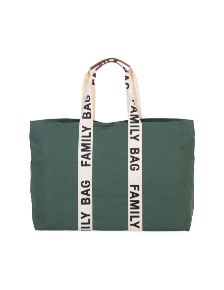 Family bag signature canvas verde