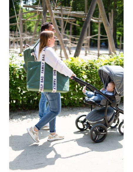 Family bag signature canvas verde