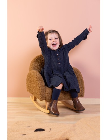 Mecedora niños teddy marrón
