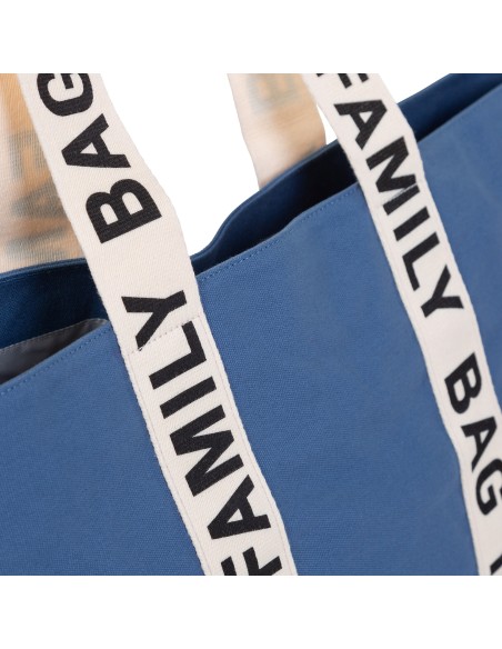 Family bag signature canvas indigo