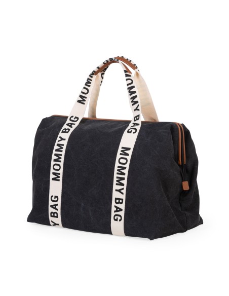 Mommy bag signature canvas negro