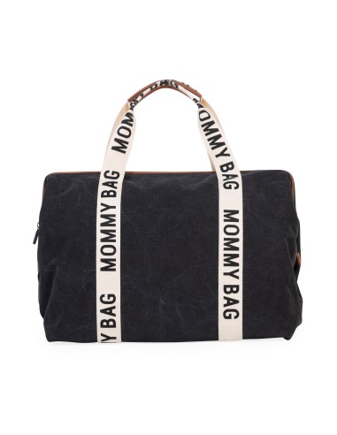 Mommy bag signature canvas negro