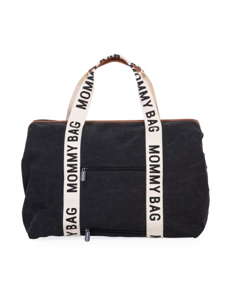 Mommy bag signature canvas negro