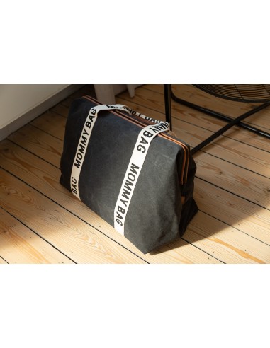 Mommy bag signature canvas negro