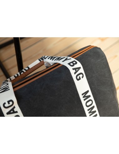 Mommy bag signature canvas negro