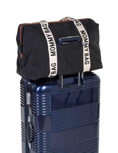 Mommy bag signature canvas negro