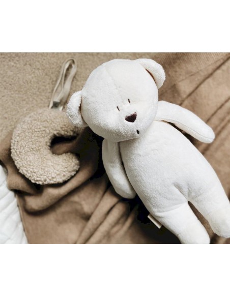 Peluche luz-sonido oso orgánico cream