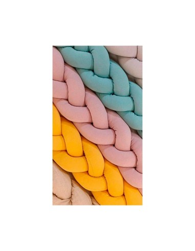 Trenza algodón rosa 210cm