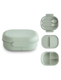 Caja almuerzo solid sage