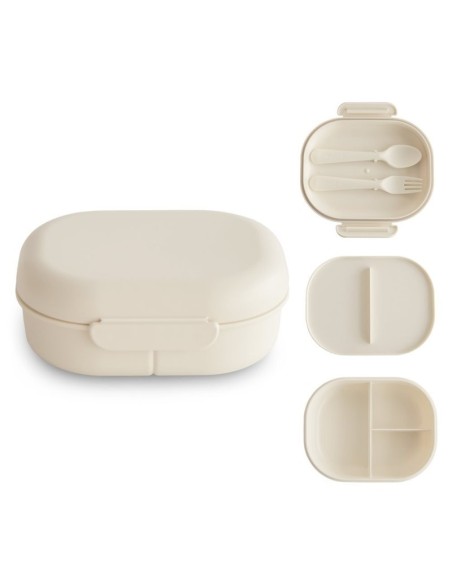 Caja almuerzo solid ivory