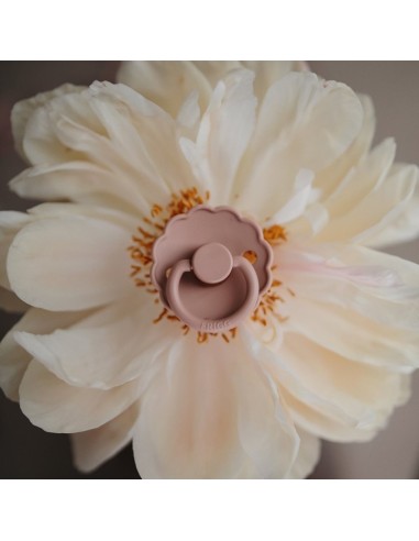 Pack 2 chupetes block latex daisy powder blue/ sandston 0+