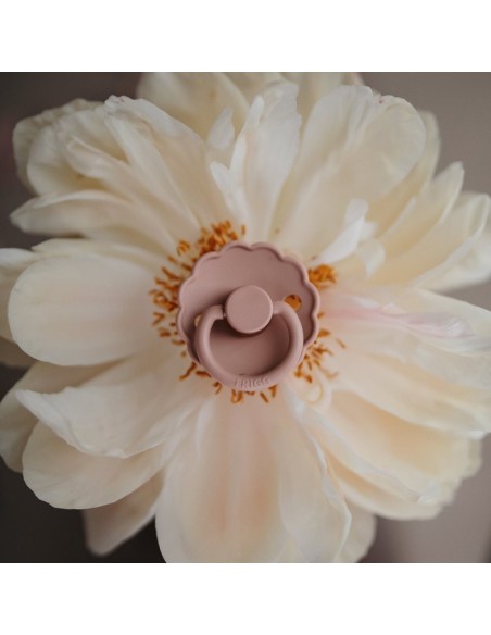 Pack 2 chupetes block latex daisy powder blue/ sandston 0+