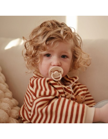 Pack 2 chupetes block latex rope blush/cream 0+