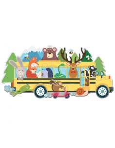 Libro + puzzle: El autobús de los animales 2