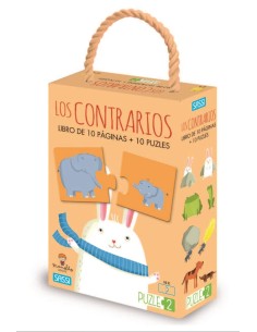 Libro + puzzle: Los contrarios