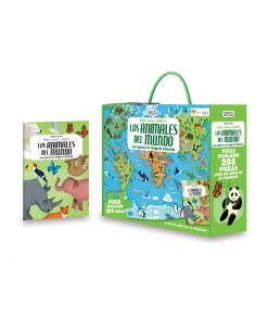 Libro + puzzle: Los animales del mundo