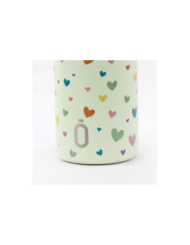 Botella térmica 350ml corazones melón