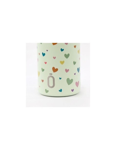 Botella térmica 350ml corazones melón