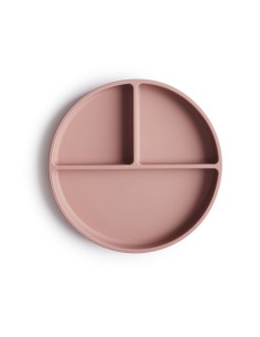 Plato ventosa-compartimentos solid blush
