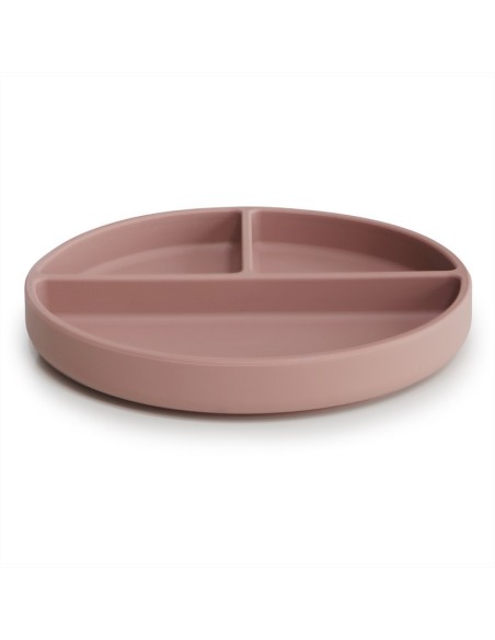 Plato ventosa-compartimentos solid blush