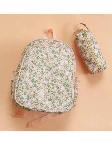 Mochila grande blossoms rosa