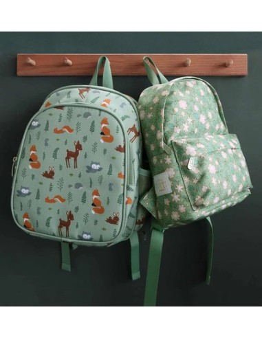 Mochila pequeña blossoms verde