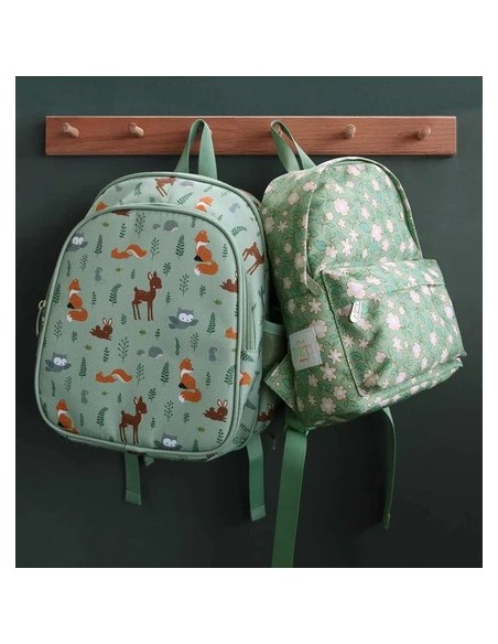 Mochila pequeña blossoms verde