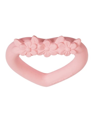 Mordedor corazón rosa